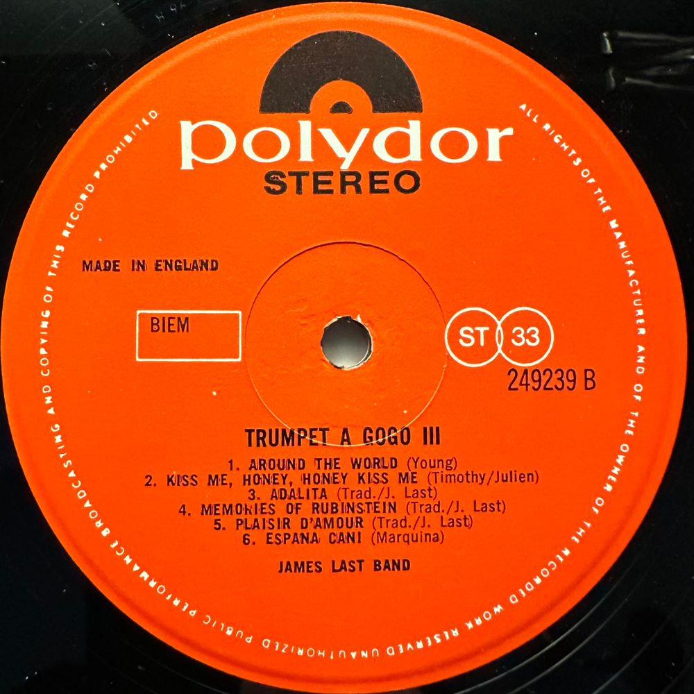 James Last ‎– Trumpet a Gogo 3 (Англия)