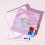 Petitfee Гидрогелева маска с жемчужной пудрой для ровного тона - Aura Quartz Hydrogel Face Mask.