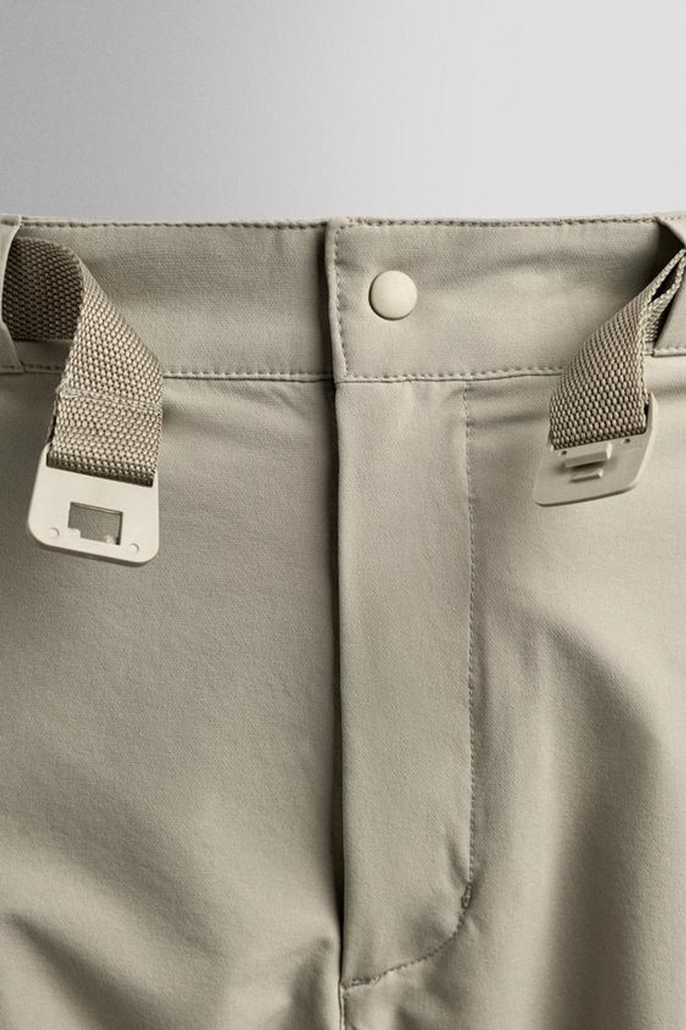 ZARA БРЮКИ КАРГО ДЛЯ ТРЕККИНГА ИЗ ВЫСОКОТЕХНОЛОГИЧНОЙ ТКАНИ, ПЕСОЧНЫЙ