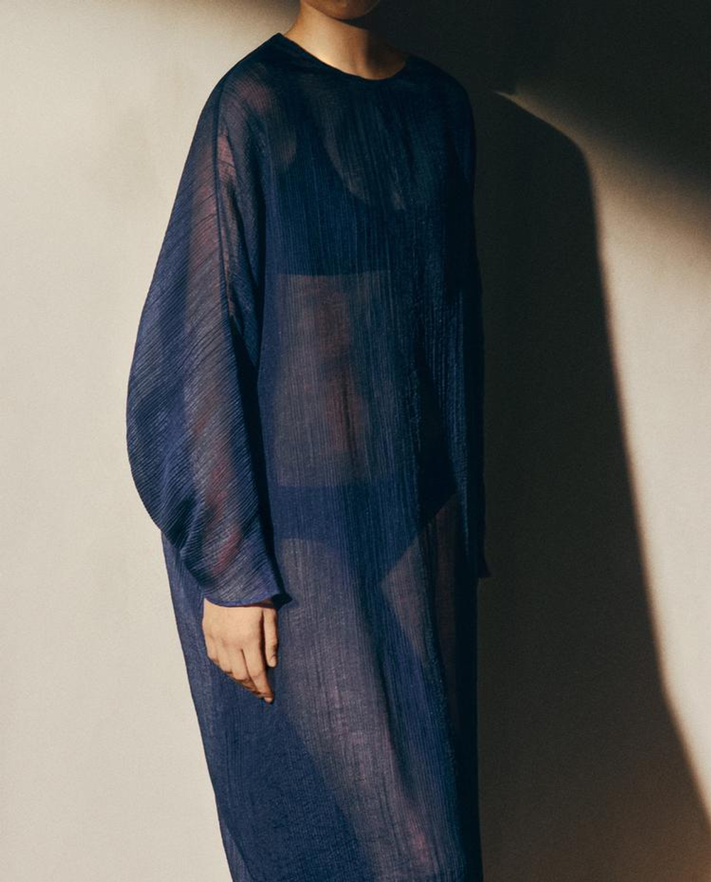 ZARA HOME СТРУЯЩЕЕСЯ ПЛЯЖНОЕ ПЛАТЬЕ, СИНИЙ