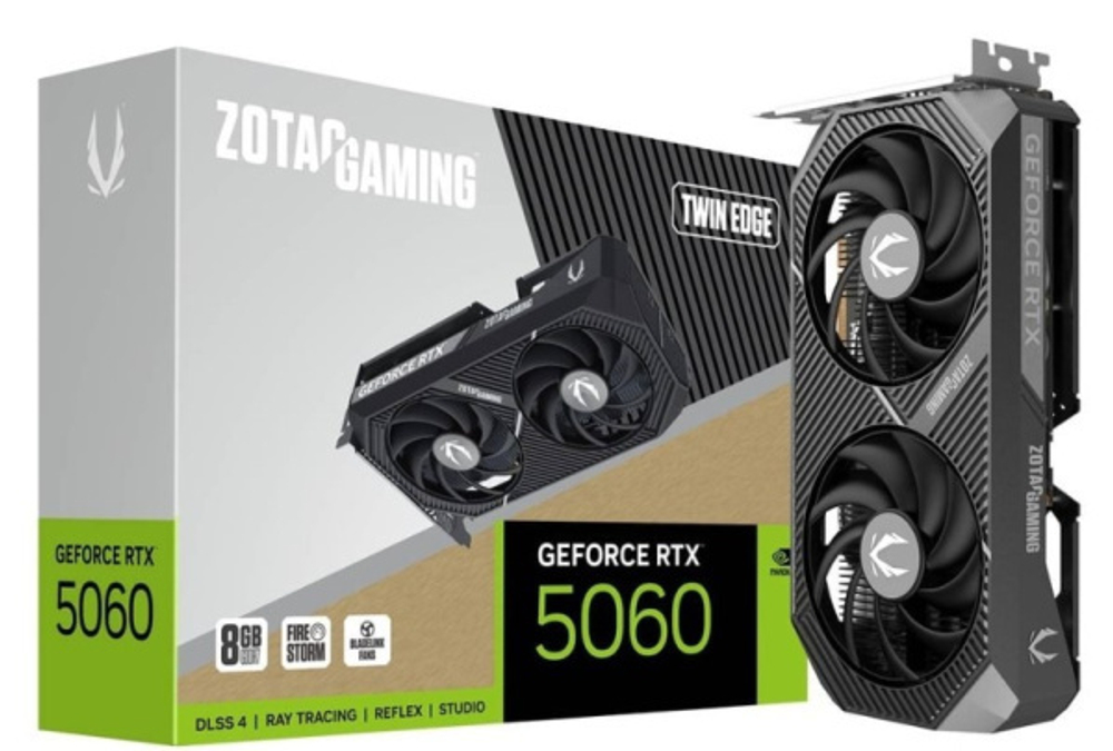 Видеокарта Zotac GeForce RTX 5060 TWIN EDGE (ZT-B50600E-10M)