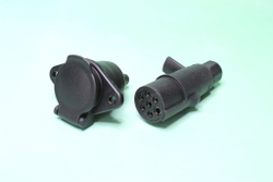 Разъём вилка+розетка 7конт. 24В пластик