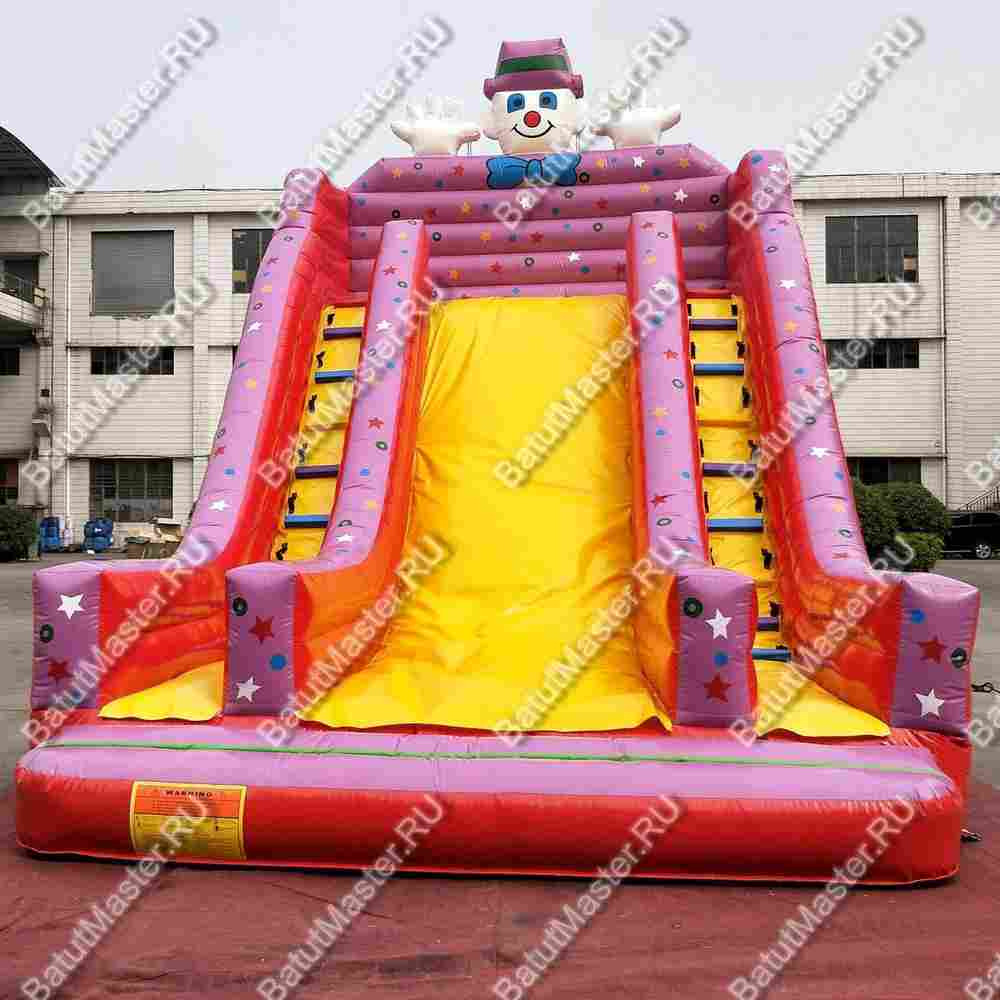 Надувная горка "Весёлый клоун" 8*5*6 м