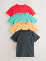 Футболка для мальчика Next AG3-090, 4 шт., Красный, Голубой, Песочный