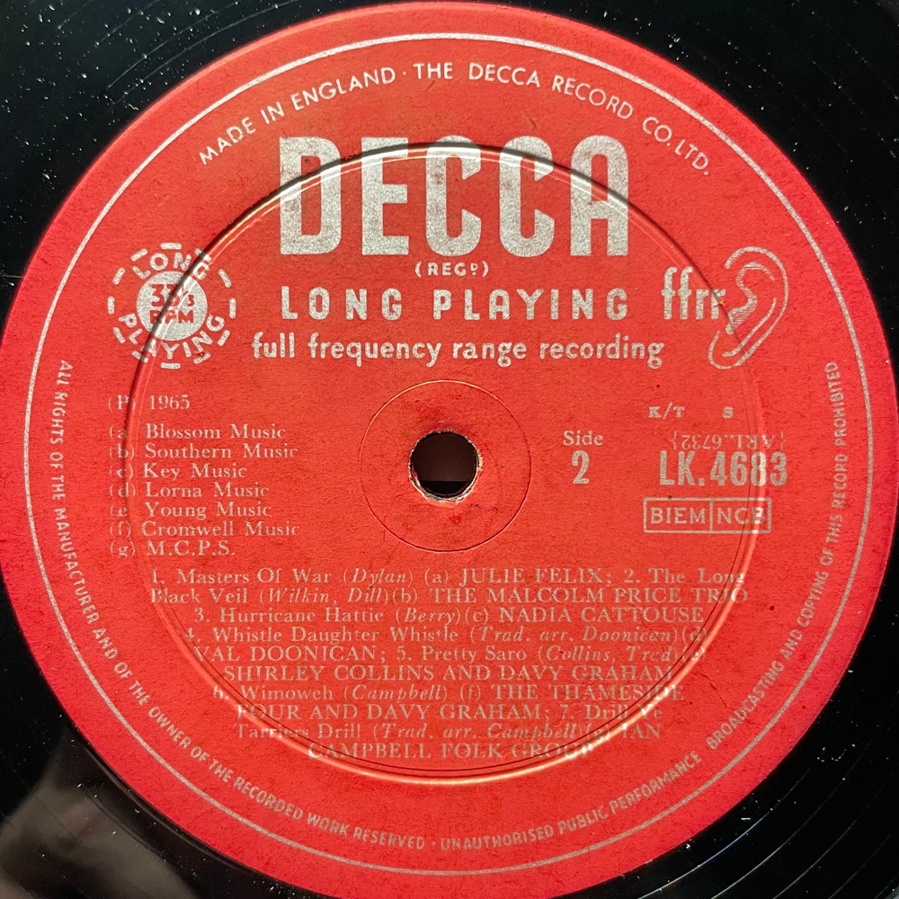 Сборник Folk Now (Англия 1965г.)