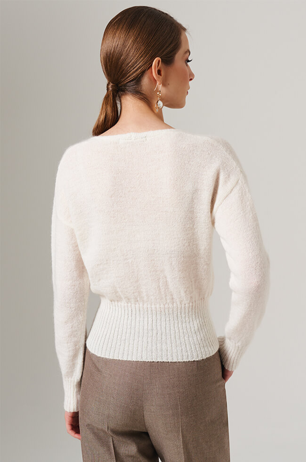 1893 Кардиган женский (молочный)