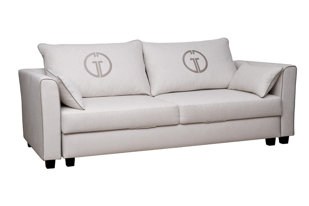 Диван трехместный Garda Decor Marco светло-серый механизм пума