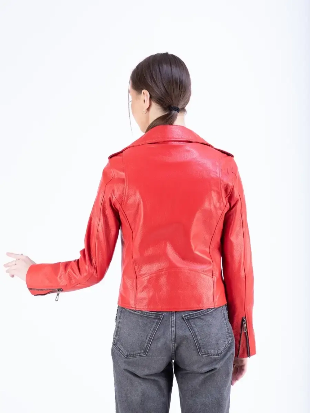 Косуха кожаная куртка женская Турция