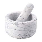 Ступка marm, 12,7х7,6 см, белый мрамор