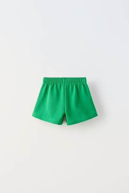 ZARA ШОРТЫ С ЛАМПАСАМИ, ЗЕЛЕНЫЙ