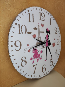 большие деревянные часы из МДФ mdr982 d420 Декор для дома, подарок