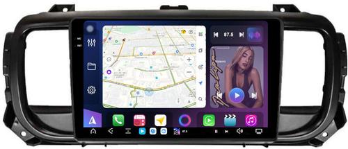 Магнитола для Peugeot Traveller/Expert, Citroen SpaceTourer/Jumpy, Opel Zafira Life/Vivaro - FarCar S500-TS20 монитор 9.5" 2K QLED на Android 14, Быстрейшая, CarPlay, 4G SIM-слот