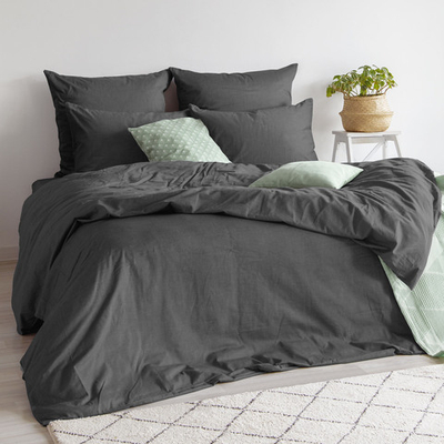 Комплект постельного белья Verossa Сатин Graphite 1,5СП с наволочками 50х70
