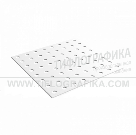 Прижим для монтажа тактильной плитки, конус линейный 500x500 мм