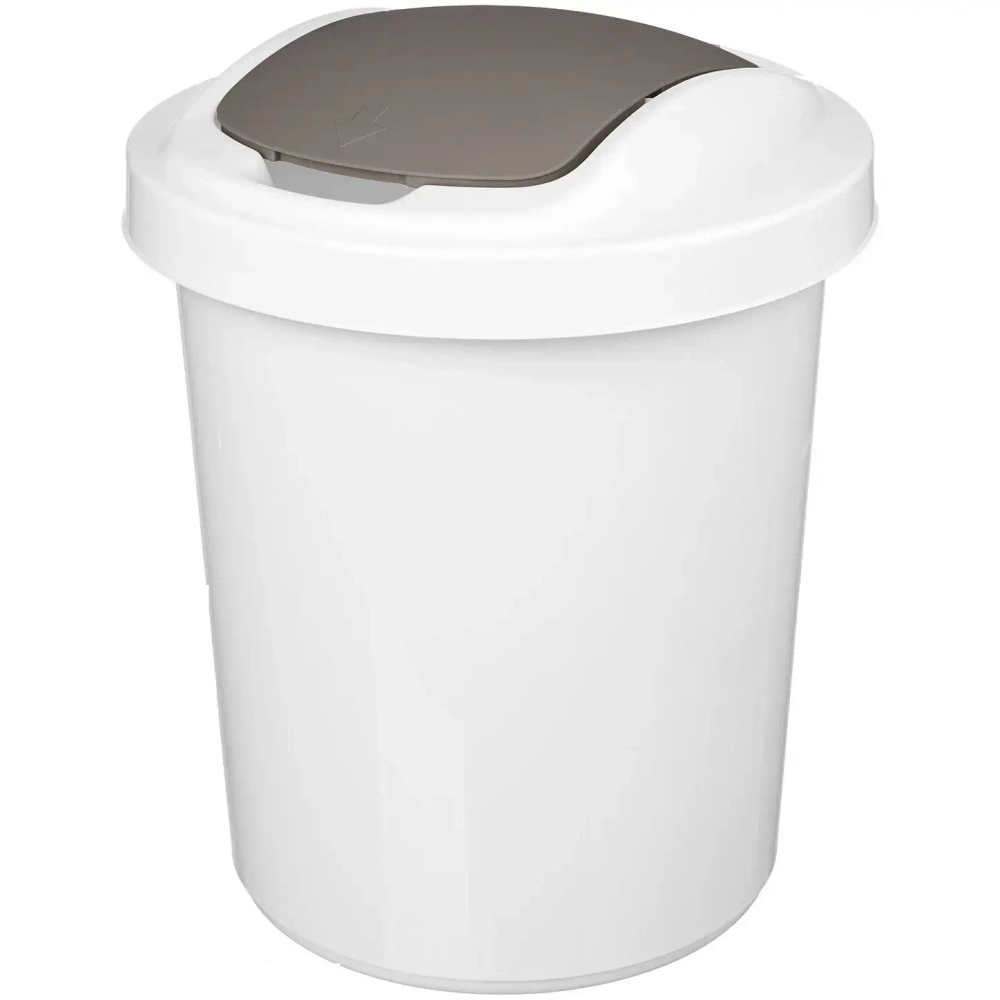Контейнер для мусора круглый»Palm «16л светло-серый