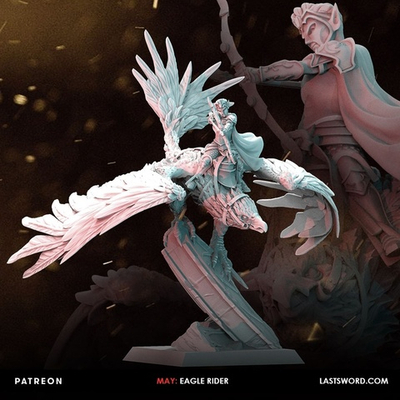 High Elves Maiden on Eagle