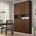 Стеллаж Билли 16 Орех Экко 9459 160*30*237 см, Коричневый   Фиеста