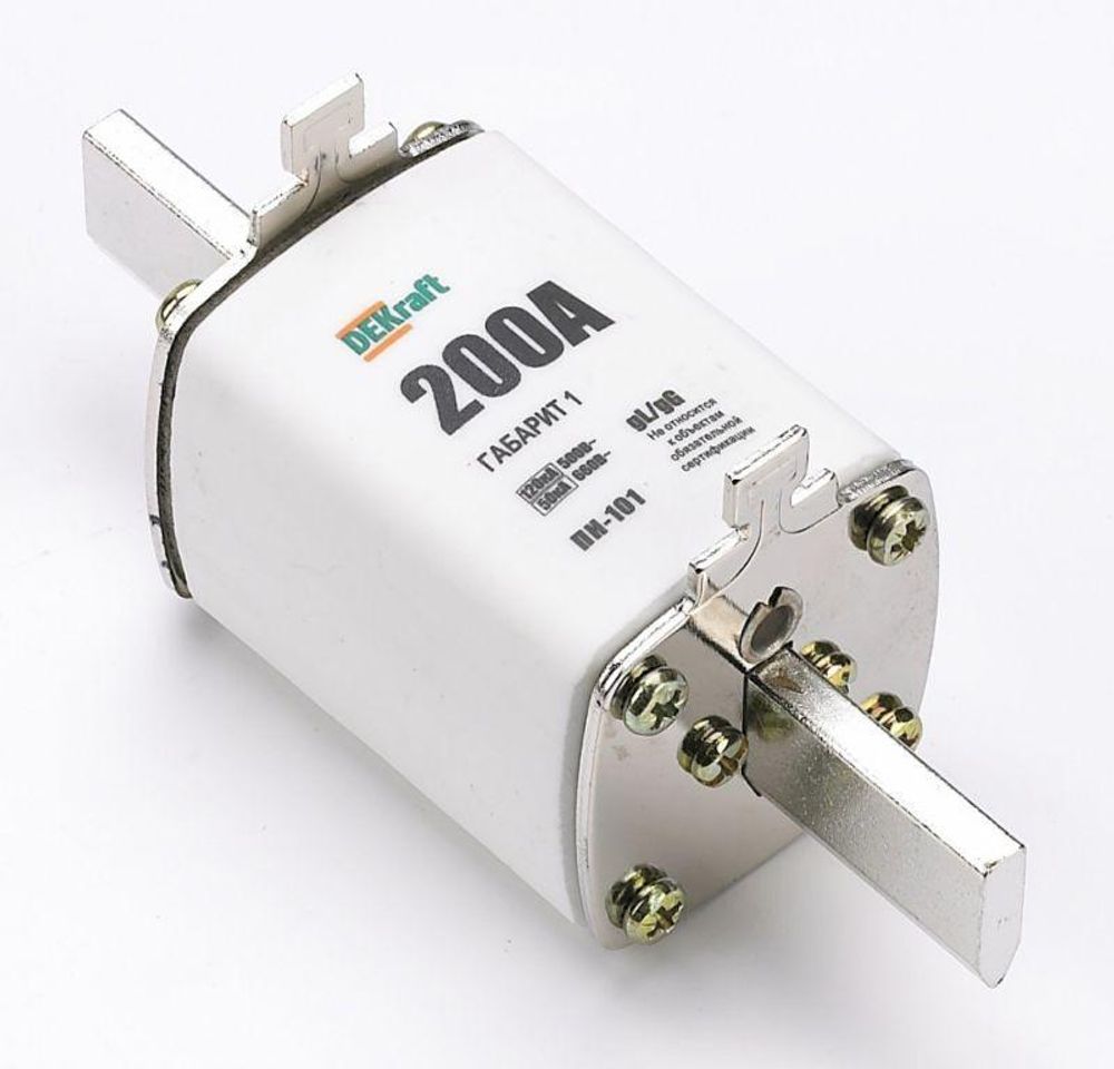 Предохранитель ножевой тип 35 габарит 1 200А DEKraft 21311DEK Предохранитель ножевой тип 35 габарит 1 200А DEKraft 21311DEK