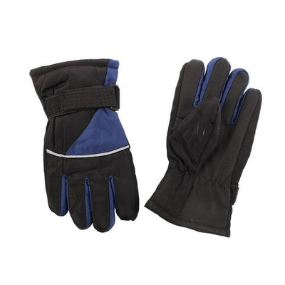 Перчатки зимние MINAKU, синий/чёрный, р-р 16 (18 см) 7000380 (MINAKU), 1 шт.