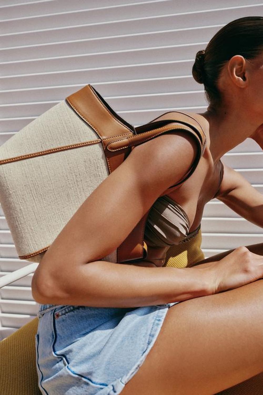 ZARA ХОЛЩОВАЯ СУМКА-МЕССЕНДЖЕР, ТЕМНЫЙ РЫЖЕВАТО-КОРИЧНЕВЫЙ