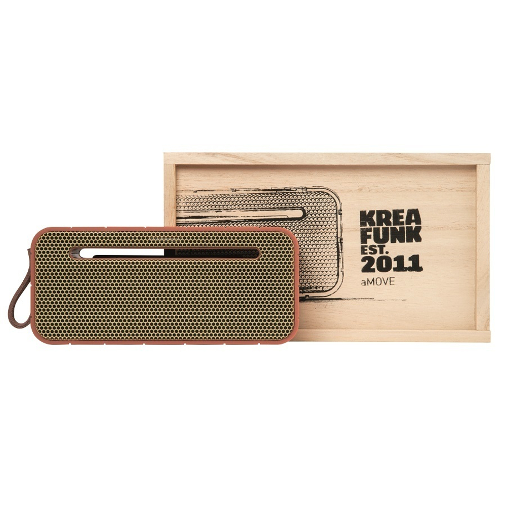 Колонка беспроводная с ремешком Amove коралловая