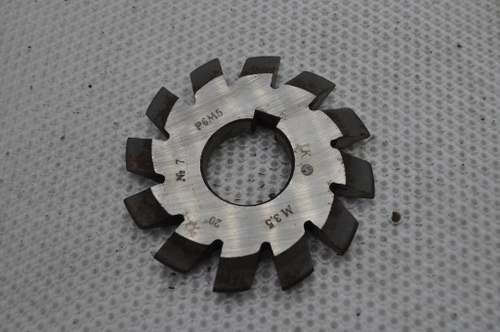 Фреза модульная М3,5 №7 (Р6М5) z=12