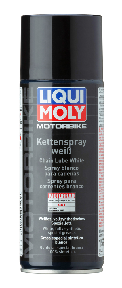 Смазка цепная для мотоциклов Liqui Moly белая (400мл)