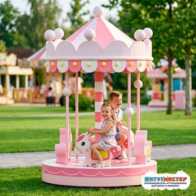 Детский аттракцион 4kids Карусель «Зефирка» c электроприводом