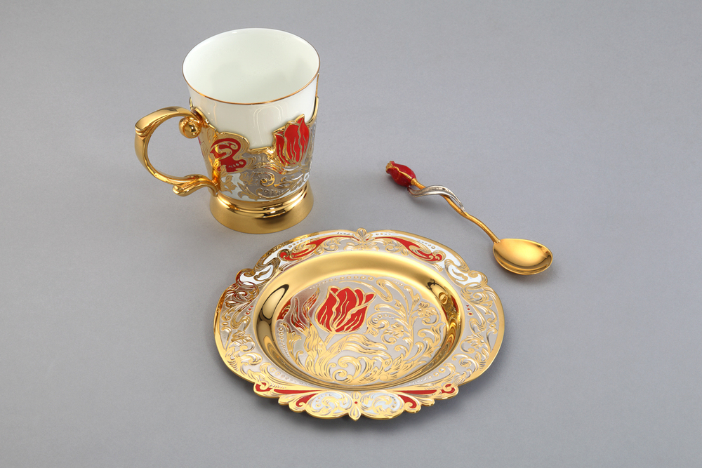 Кофейный набор "Роскошный тюльпан" малый