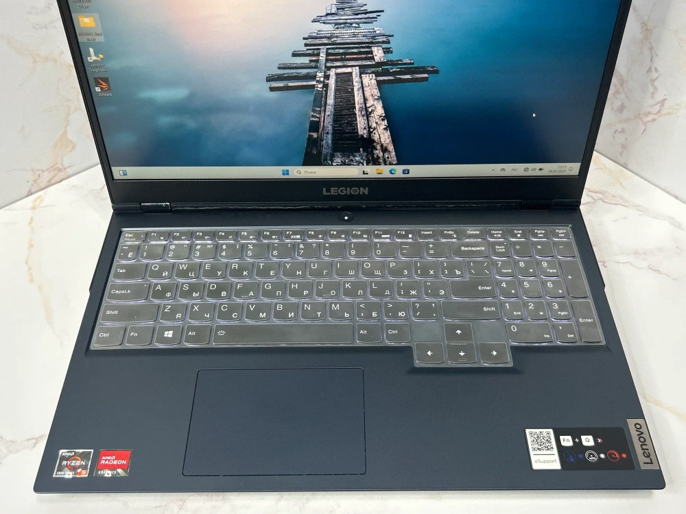 Ноутбук Lenovo Legion 5 15ACH6A (82NW0035RK) 15.6"/AMD Ryzen 5 5600H/RAM 16GB/SSD 1024GB/Radeon RX 6600M 8GB/IPS 165 Hz/1920*1080/DOS/Подсветка кл-ры: RGB/черный. Состояние: C1