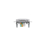 GLOSSA РОЗЕТКА двойная RJ11+RJ45 кат.5e, механизм, БЕЛЫЙ