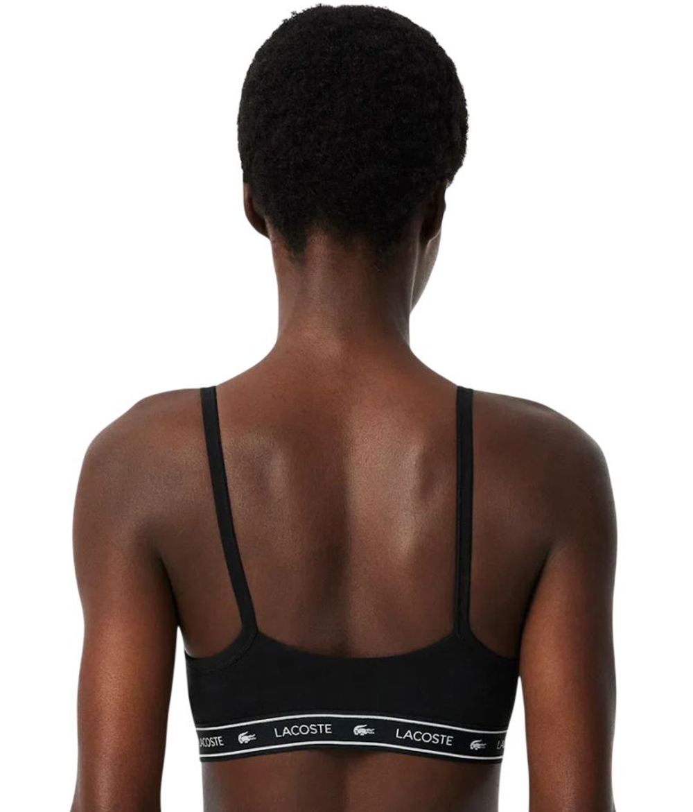 ТОП теннисный Lacoste Stretch Cotton Logo Band - black