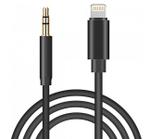 Аудио Адаптер Lightning - 3.5mm AUX (черный) 1м