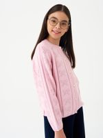 Кардиган для девочки AT1385 розовый
