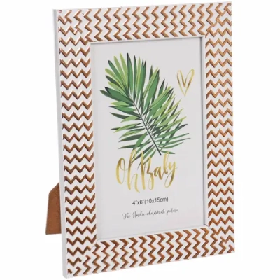 Фоторамка 10*15см «Неаполь» розовый, пластик