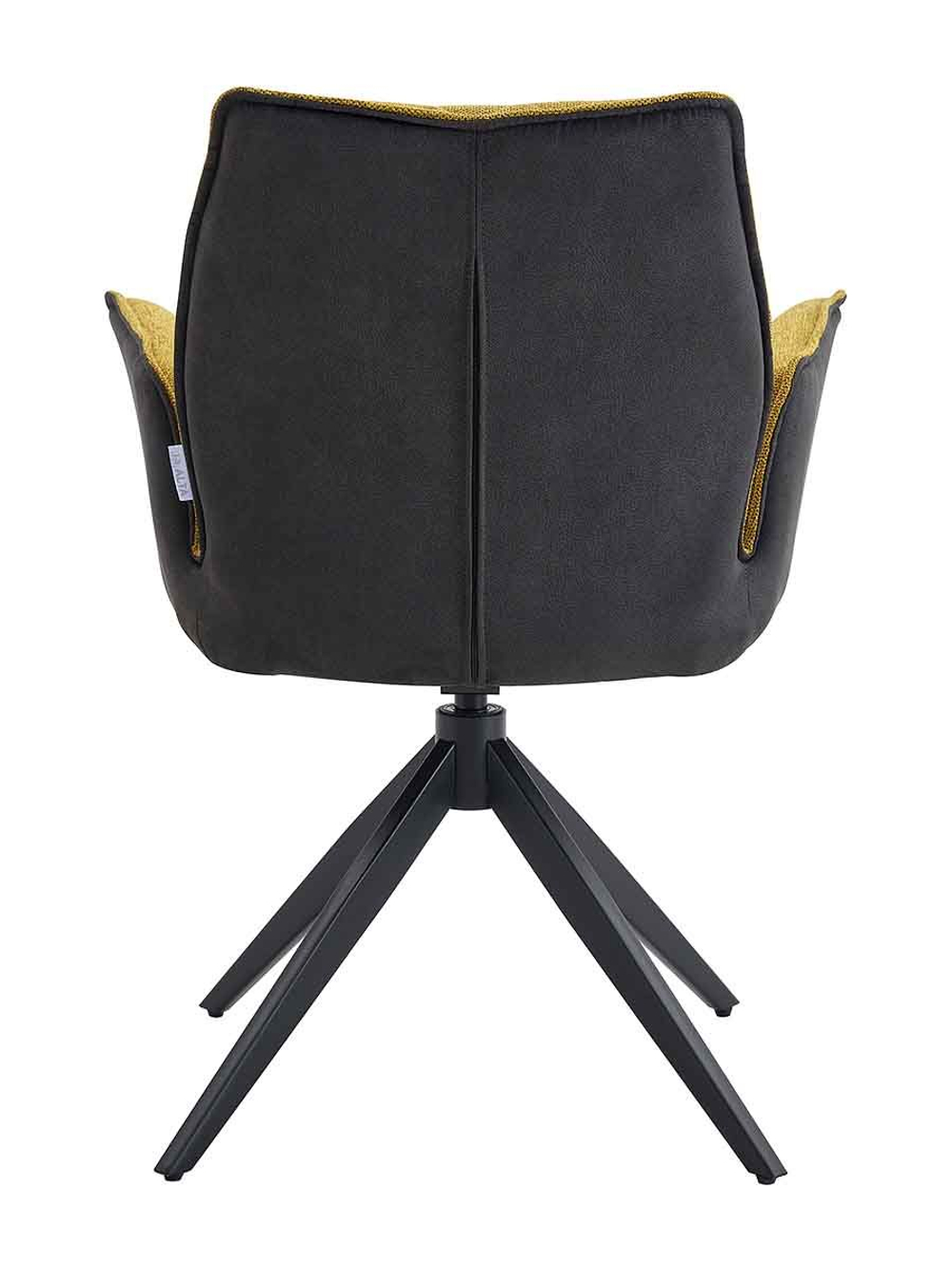 Кресло поворотное 360 с возвратным механизмом LA ALTA TERESSA, горчичный