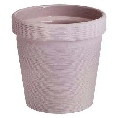 Кашпо для цветов пластиковое 3,57л d-19см «Терра» Бежево-розовый