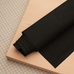 Микрофибра 0,7 мм а-ля велюр, цвет черный, лист 140*50 см