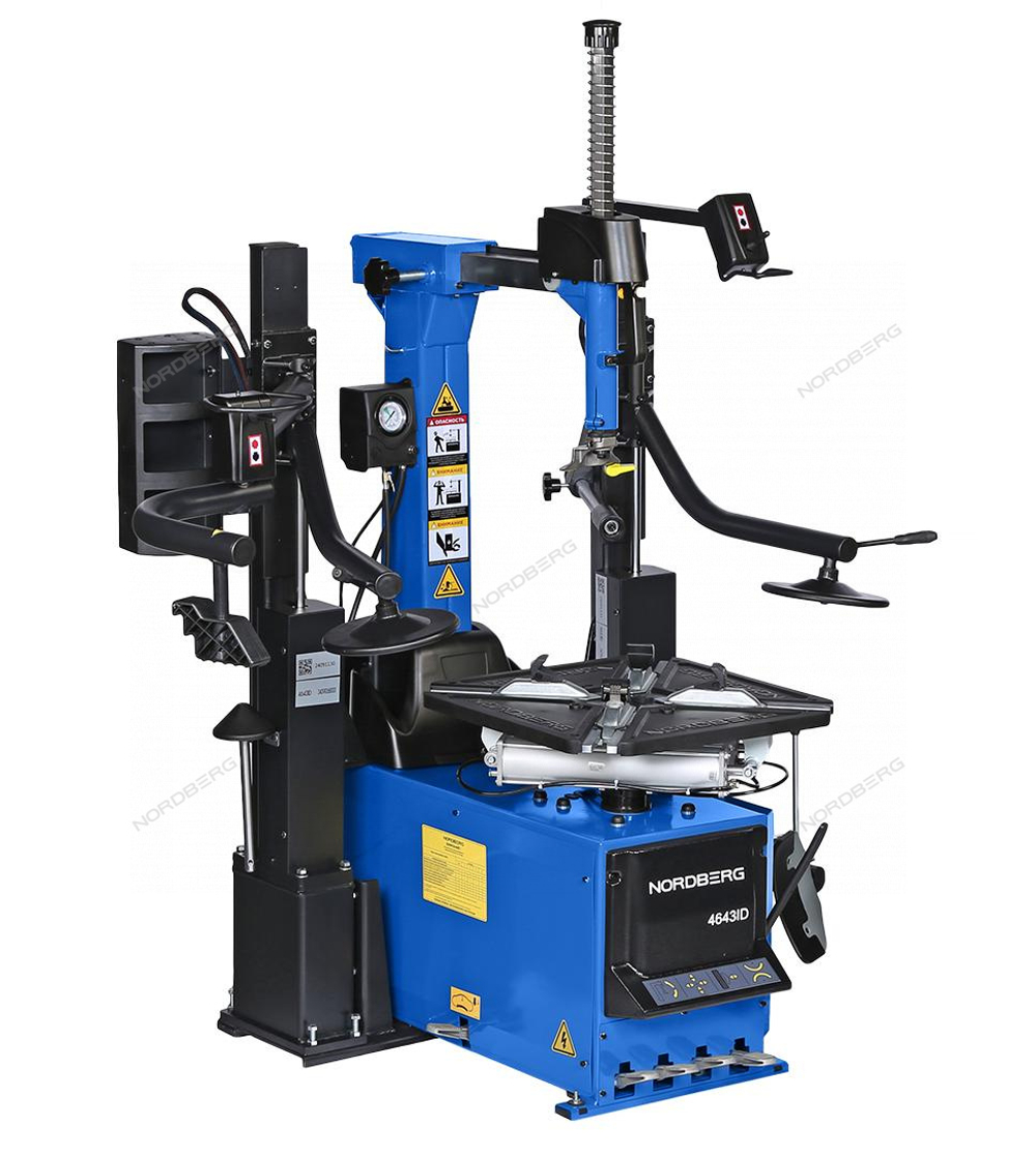 Станок шиномонтажный автомат, инверторный, стол с накладками, 220 В, синий NORDBERG 4643ID (B)