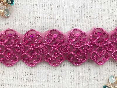 Тесьма термоузор, ш. 4,5 см.