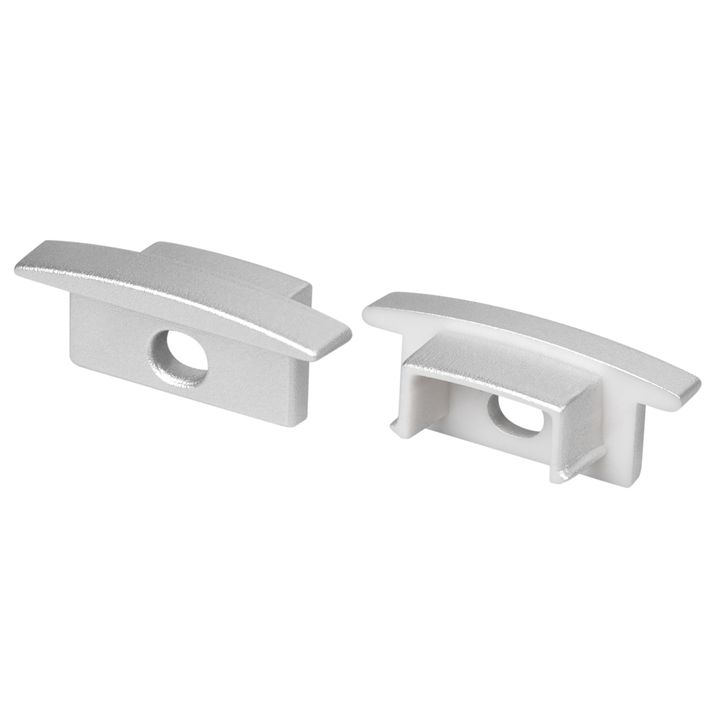 Заглушка LINE-2308-F SILVER с отверстием Arlight 054383