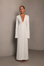 Платье-кардиган на кнопках