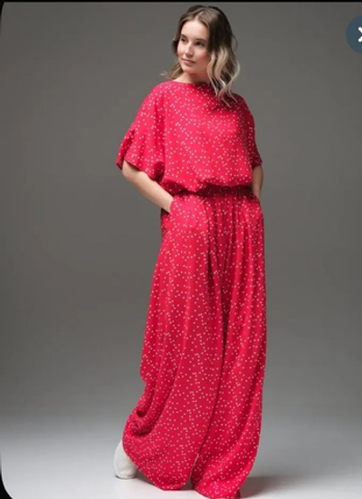 Костюм горох + башлык / штапель