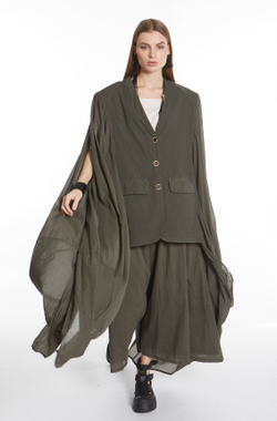 ЖАКЕТ С РУКАВАМИ ИЗ ВУАЛИ