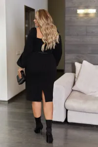 Платье с декольте УК-692-2 Fabrika