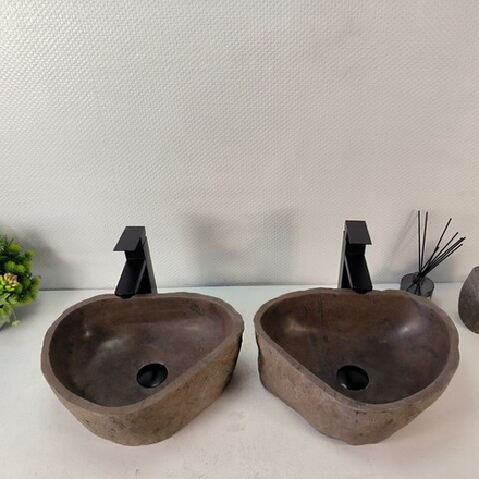 Раковина из речного камня ПАРА! RS-65361 41*33*14 0865