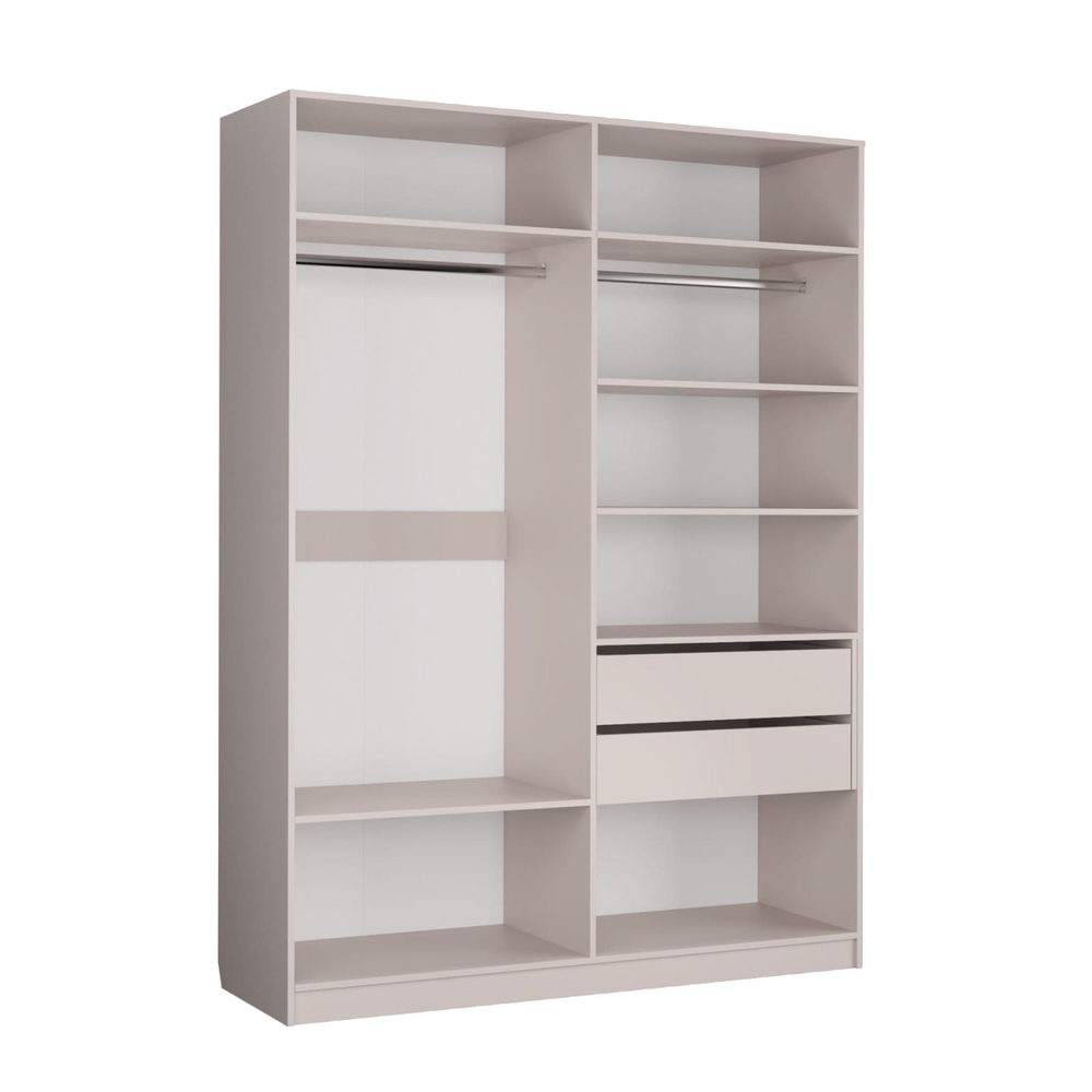 Шкаф для одежды Чарли №24 160см, цвет белое сияние