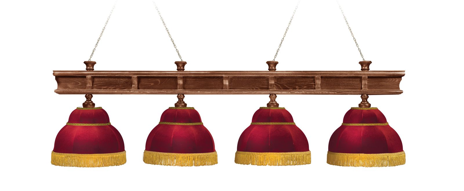 Лампа Президент 4пл. ясень (№3,бархат зеленый,бахрома желтая,фурнитура золото) фото №4