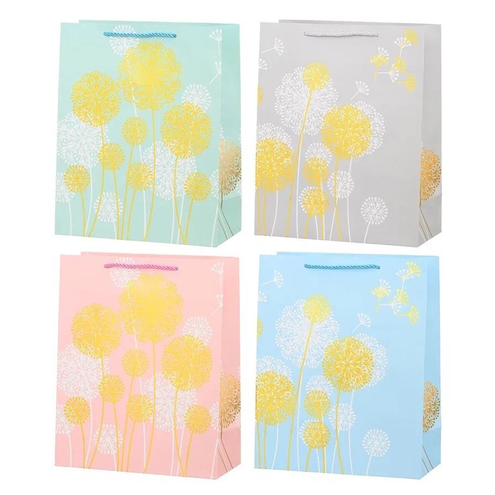 Подарочный пакет Basir, серия &quot;Одуванчики&quot;, 31*41*12 см, ассорти
