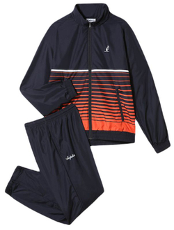 Мужской теннисный костюм Australian Smash Tracksuit With Lines - blu navy
